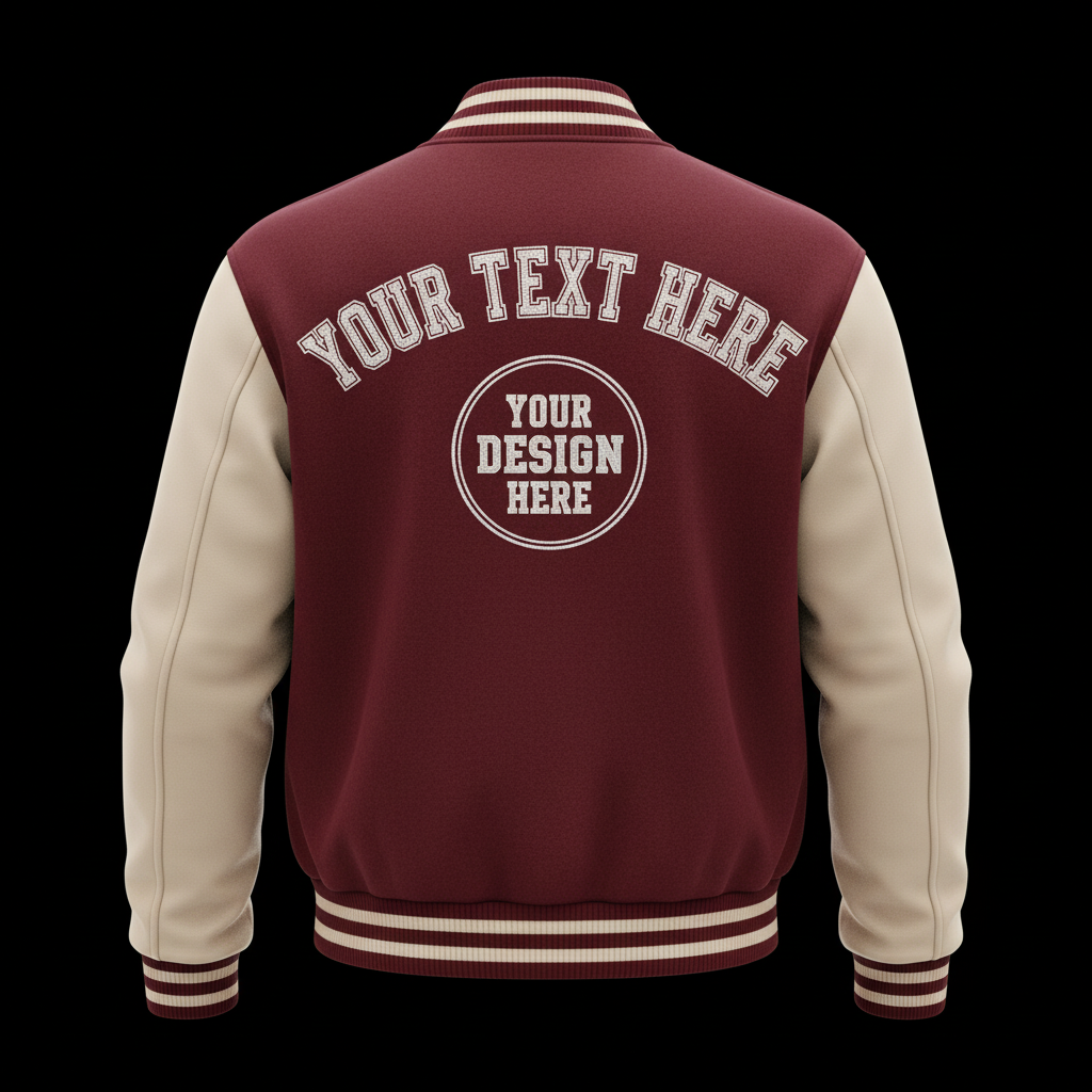 Burgundy / Cream back